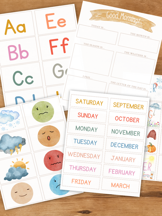 Printables - Morning Time Menu