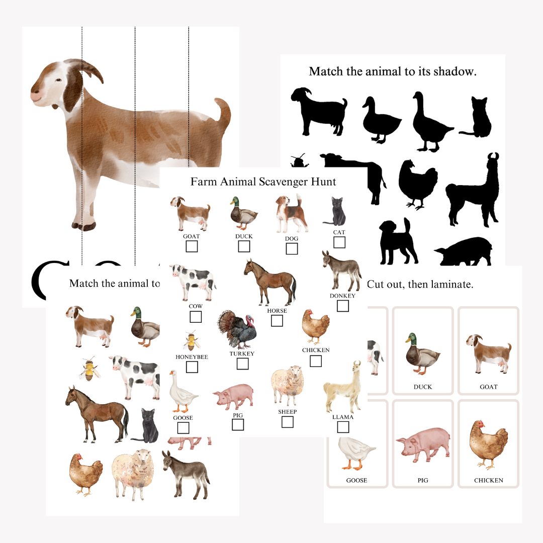 Printables - Farm Animals