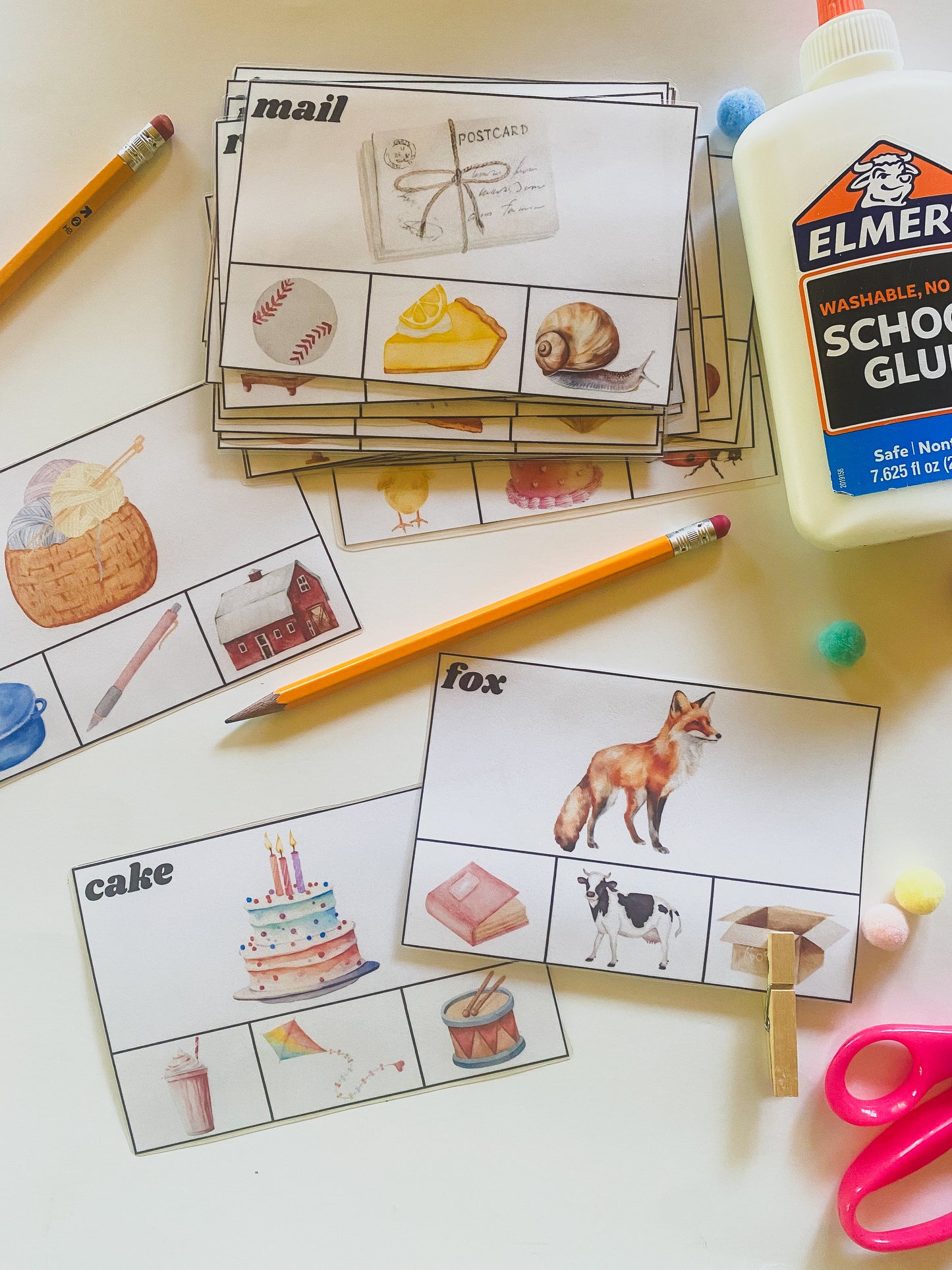 Printables - Rhyming Cards