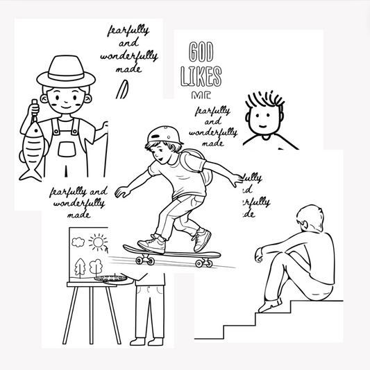 Free Printables - God Made Me a Boy