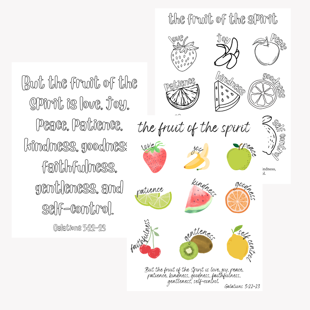 Free Printables - The Fruit of the Spirit