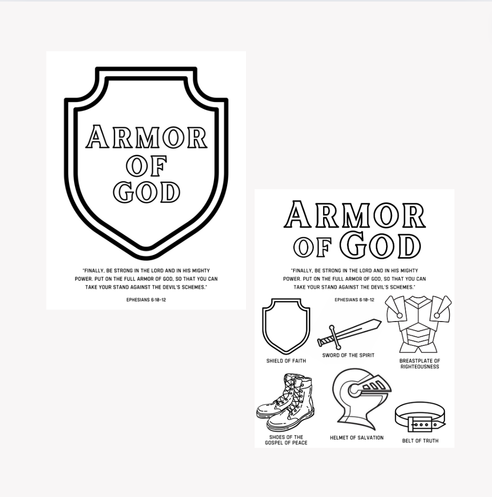 Free Printables - Armor of God